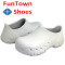 FunTownShoes网红潮鞋厨师鞋防滑鞋防水防油工作鞋酒店护士鞋大头鞋时尚单品 白色 38码
