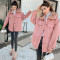 子沫雨2020冬季新款短款棉服女韩版宽松工装派克服时尚彩色大毛领派克棉衣外套 卡其色 L