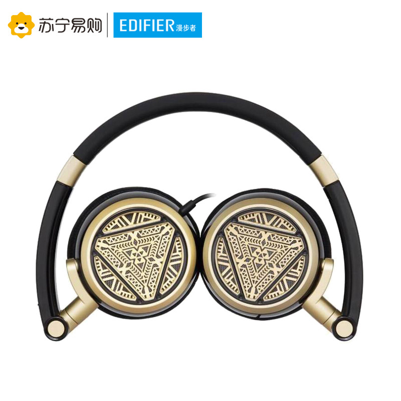 Edifier/漫步者 H691漫威钢铁侠定制款音乐耳机 黑金色
