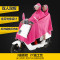 双人电动车摩托车单双人雨衣雨披加大男女时尚加厚加大雨披_8 3XL紫色