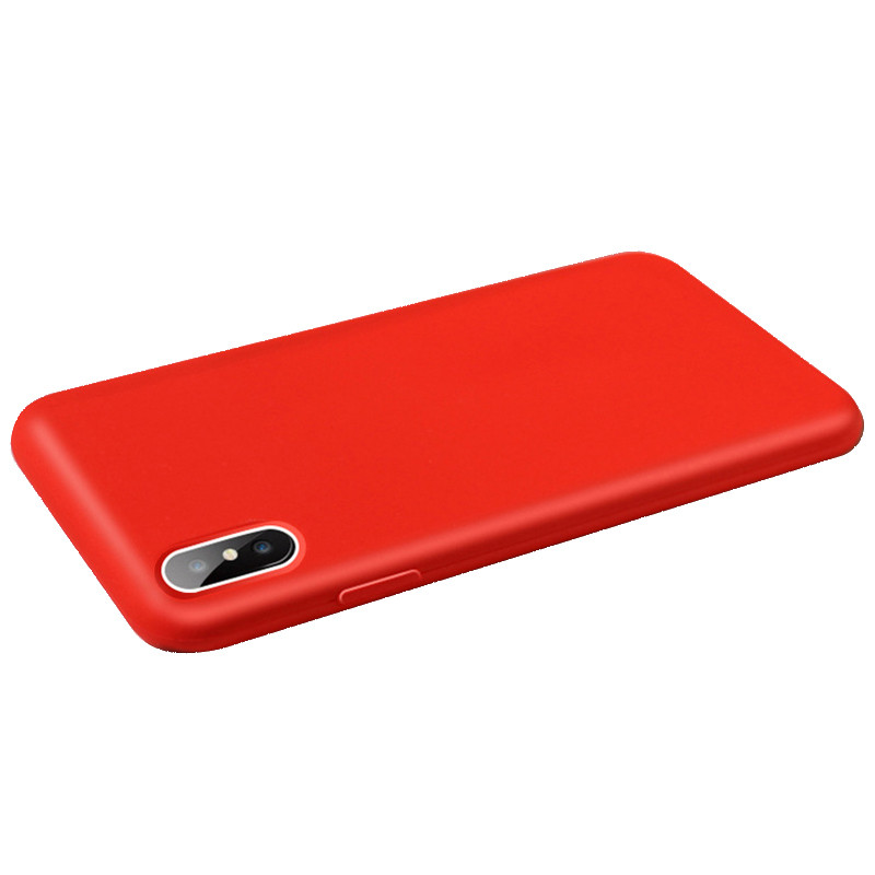 酷猫my cool cat 苹果XS MAX手机壳 官方款式液态硅胶磨砂iPhone XR保护套全包防摔防指纹苹果7 8 XSMAX-红色