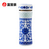 瓷盖 剪窗花青花