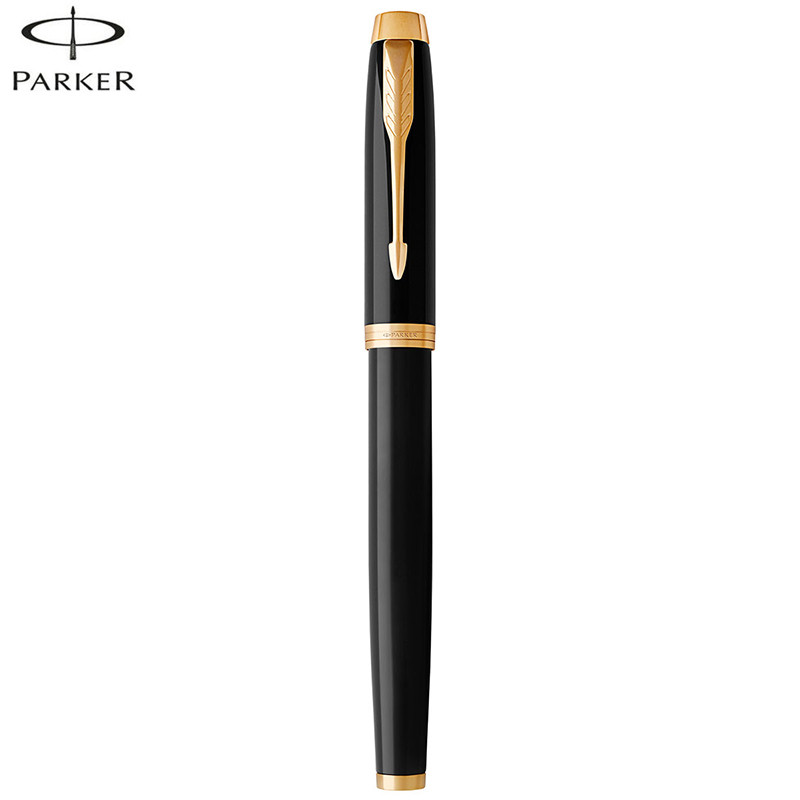 派克（PARKER） 新品IM 纯黑丽雅金夹墨水笔 钢笔 黑色