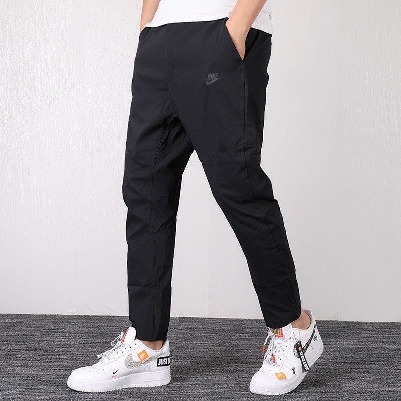 Nike耐克男子2018冬季新款运动裤休闲跑步梭织收口长裤927992-010 S 927992-010/梭织