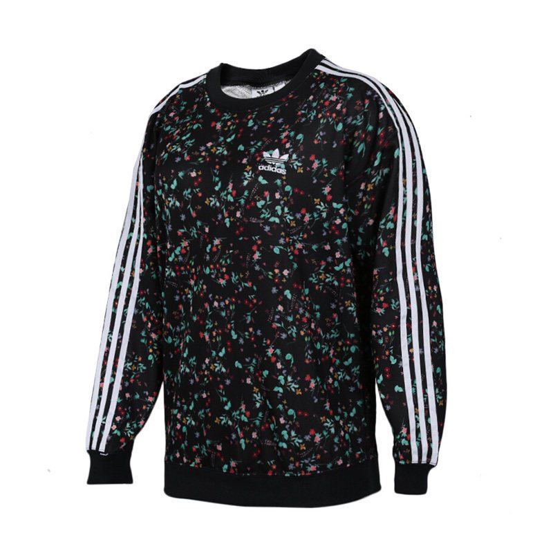 ADIDAS阿迪达斯三叶新款经典秋冬女子上衣圆领套头卫衣DH4257 L DH4257