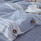 龙之涵【LONGZHIHAN】纯棉床上用品四件套水洗舒睡棉套件1.8米床2米床元素宽条系列 1.8m床 咖啡色