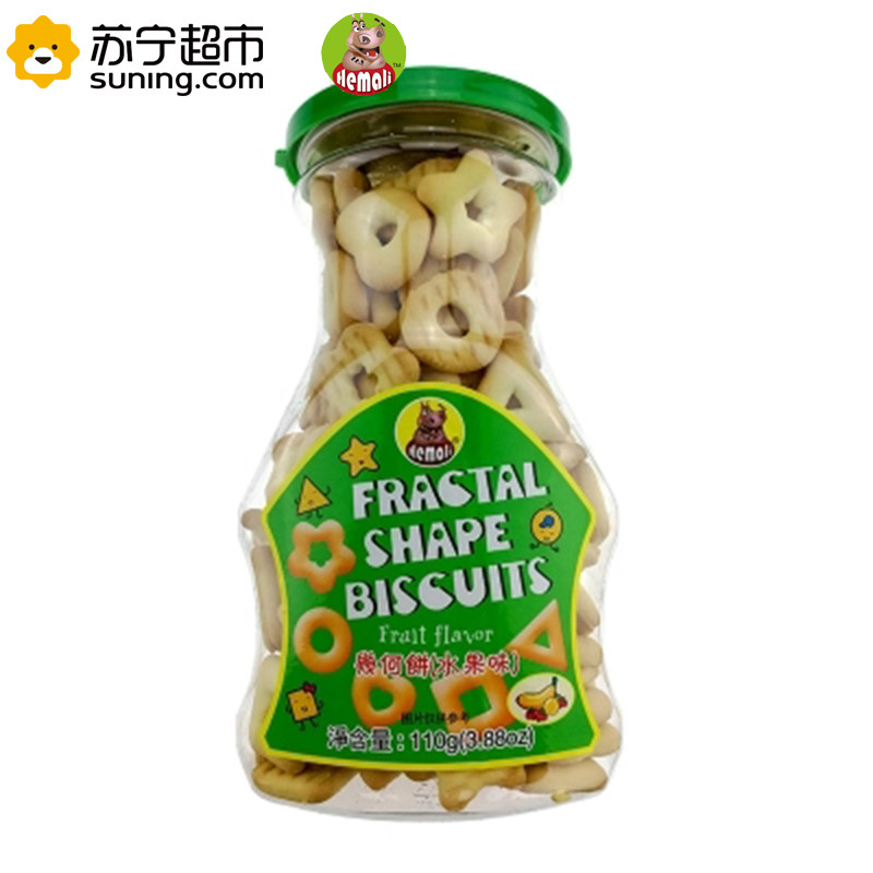 河马莉几何形饼干（牛奶味）110g