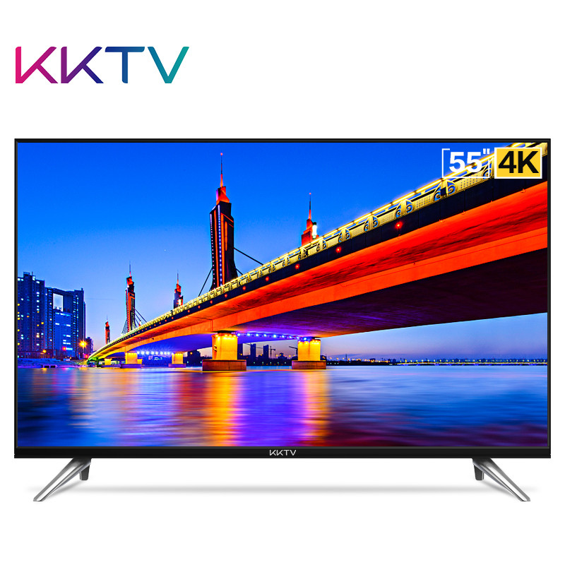 康佳KKTV AK55 55英寸 4K超高清 HDR 华为海思芯片 36核AI人工智能 网络液晶平板电视机