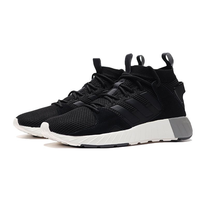 【自营】adidas阿迪达斯NEO男鞋休闲鞋低帮透气跑步鞋运动鞋F97653 F976531号黑色+炭黑 40.5码