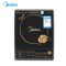 美的（Midea） 美的电磁炉 HK2002 防水按键式黑晶面板可煮火锅