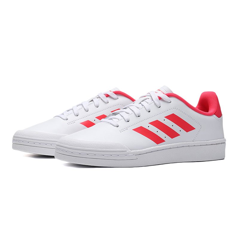 adidas阿迪达斯NEO新款女运动休闲休闲鞋F34621 F34621亮白+休克红 36码