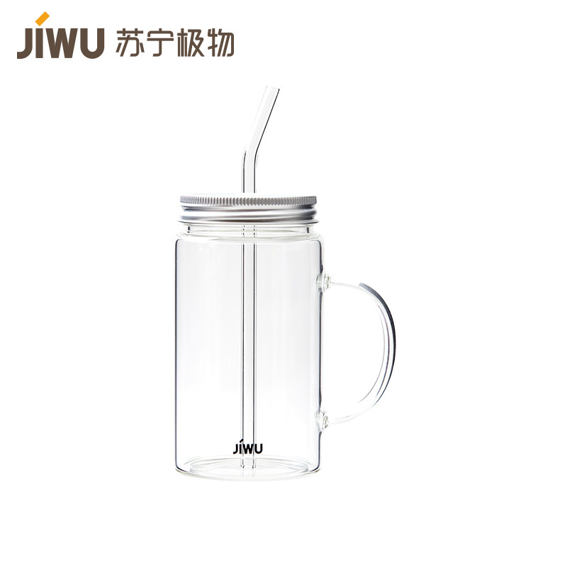 高硼硅玻璃吸管杯 550ml