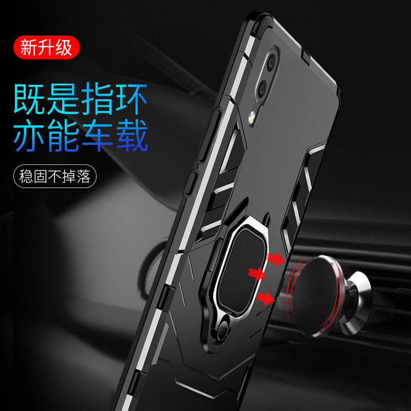 魅爱琳 华为P50手机壳 P50 Pro保护套5G外壳 朋克铠甲支架 全包防摔硅胶软套磨砂 炫酷潮时尚车载 手机套 【华为P50】-金属绿