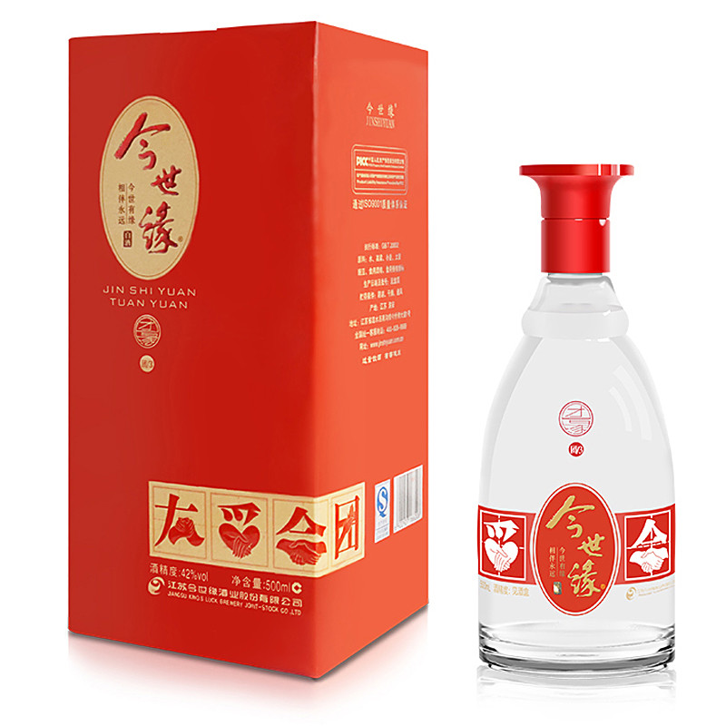 今世缘团缘酒 团3 42度 500ml*6瓶 整箱装