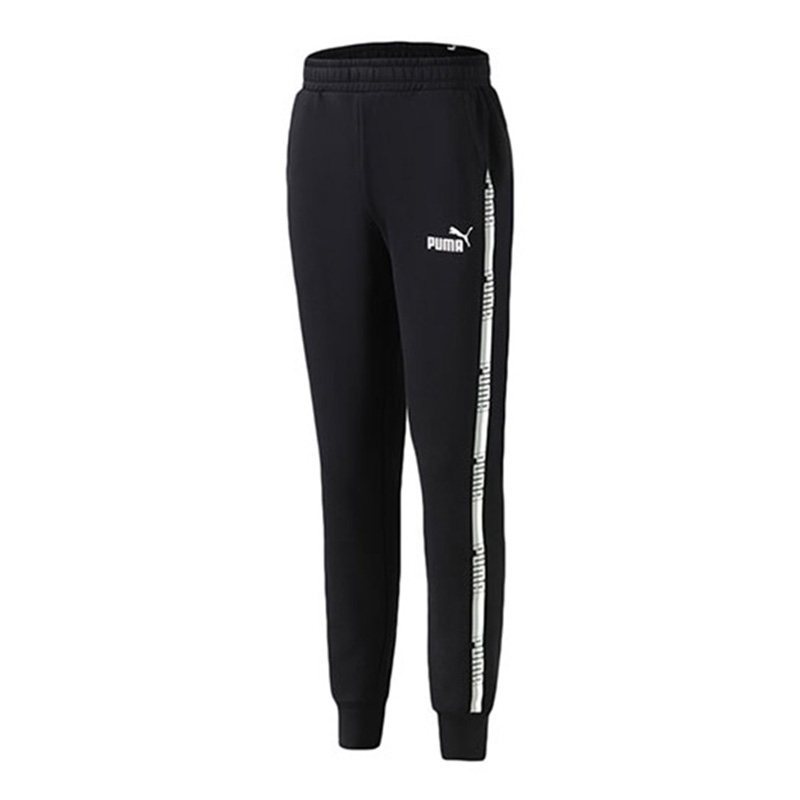 PUMA彪马男裤2018新款冬季正品运动裤休闲串标跑步长裤85241801 L 85241801黑色