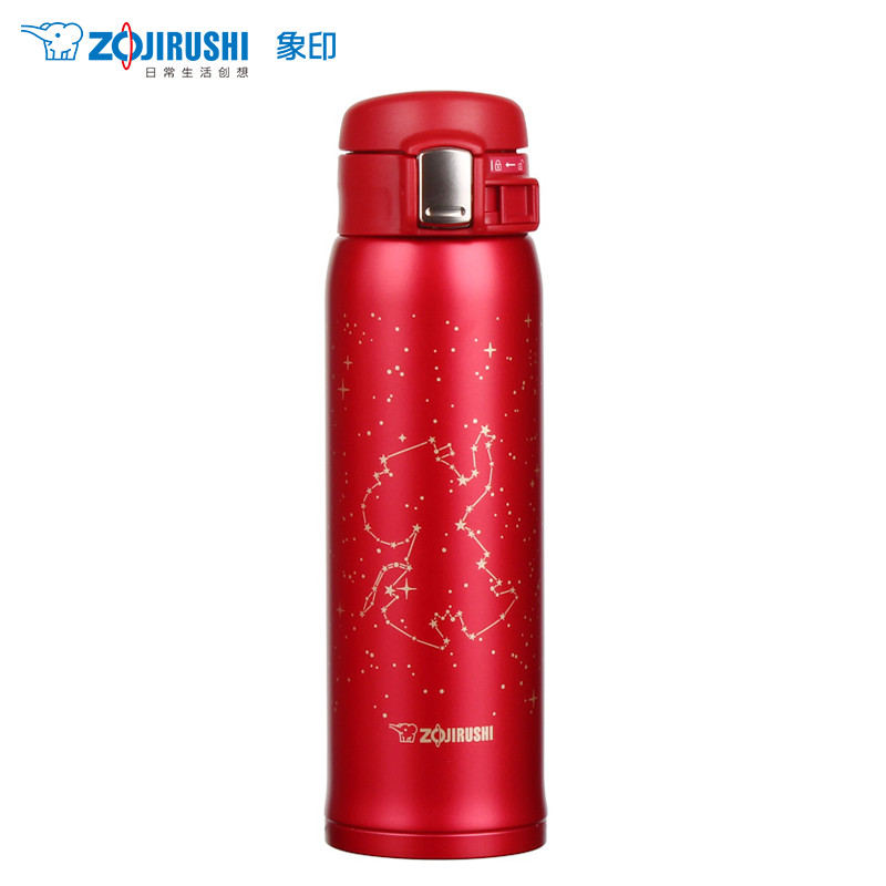 象印(ZO JIRUSHI) 保温杯SM-SS48 真空304不锈钢保温保冷车载户外防漏弹盖直饮水杯子