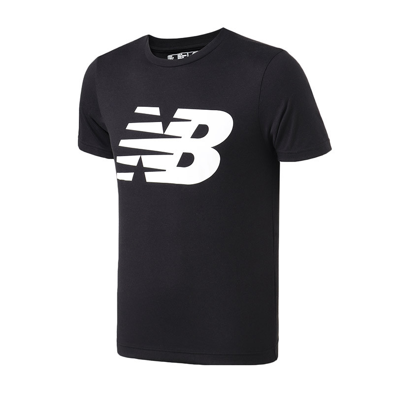 New Balance/NB男装短袖T恤新款经典圆领针织运动服MT91923 L MT91923-BK黑色
