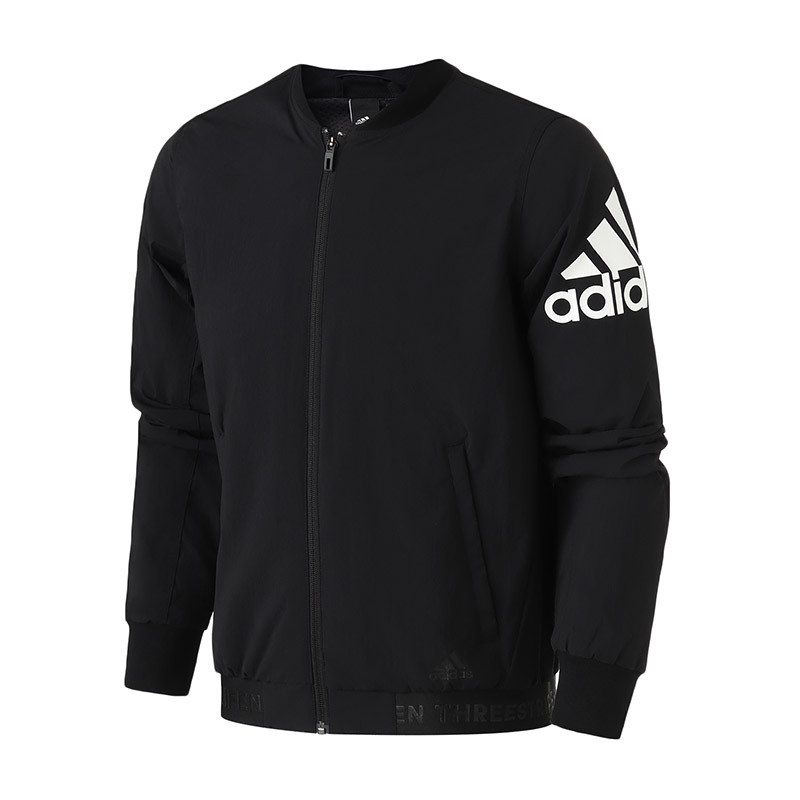 adidas男服外套夹克新款飞行领棒球服休闲运动服DW4588 M DW4588黑色