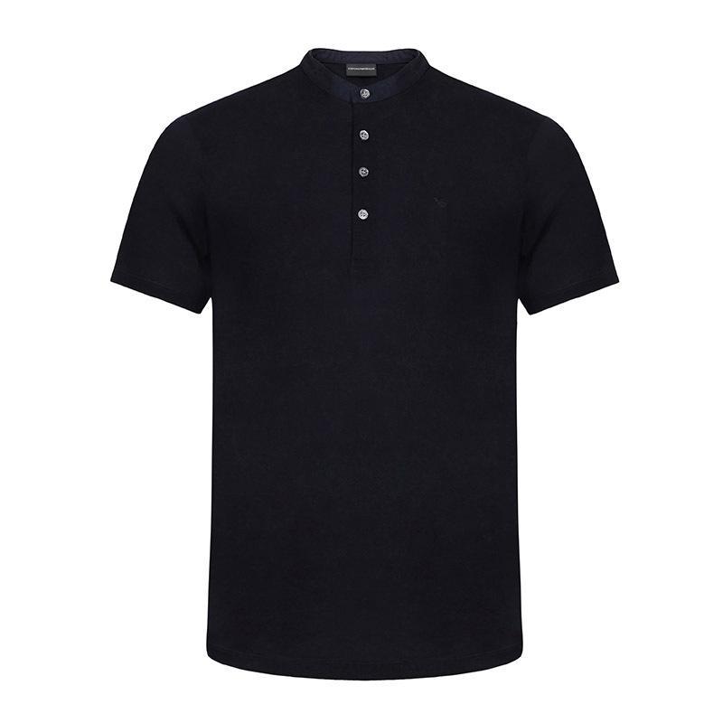 EMPORIO ARMANI 阿玛尼 男士混纺短袖POLO衫 3Z1FL3 1JQXZ 0920-海军蓝色 XS