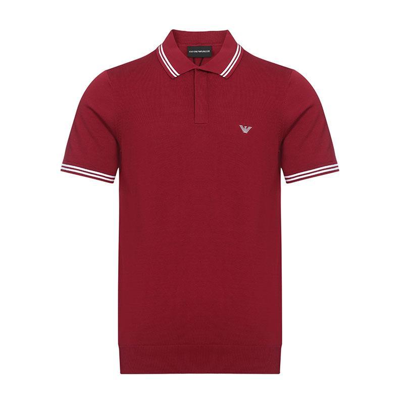EMPORIO ARMANI EA 阿玛尼 男士棉质短袖POLO衫 3Z1MY6 1MPPZ M 0339-红色