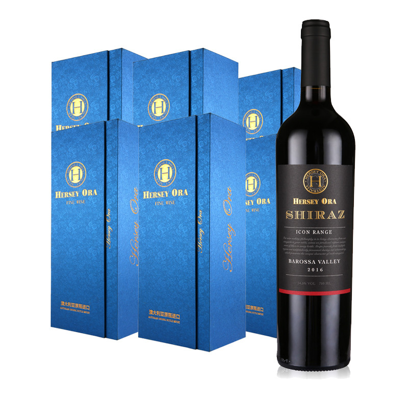 澳洲原瓶进口红酒赫西奥拉首席特选干红葡萄酒750ml*6瓶 木箱装