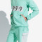 HOTSUIT后秀男长袖发汗服半开襟连帽运动套头上衣新款5925001 空灵灰/浪 M