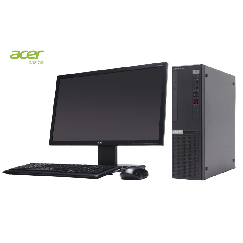 宏碁（acer）VeritonB450商用台式机（I5-8500 4G 1T DVDRW 2G独立显卡）