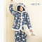 安之伴家居服套装74K5408 XL 灰兰