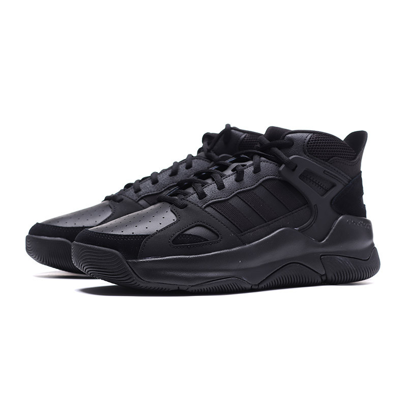 adidas阿迪达斯NEO男鞋春季新款运动鞋跑步鞋休闲鞋EE5653 EE5653一号黑+一号黑+铁灰 42.5码