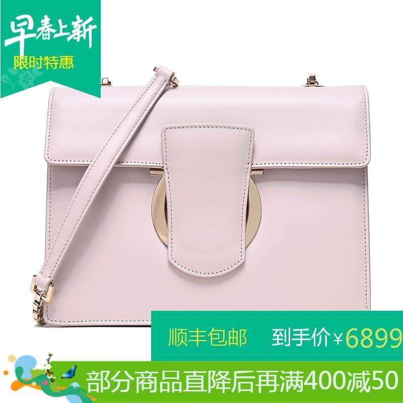 Salvatore Ferragamo 萨瓦托·菲拉格慕 女士牛皮单肩斜挎包 21G671 0683693-淡粉色