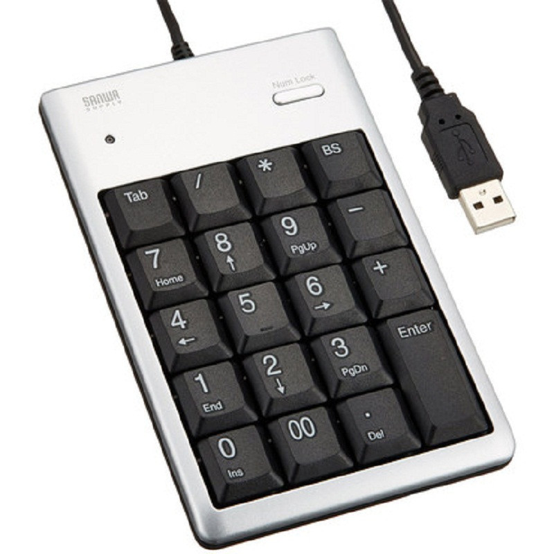 （DT）山业 NT-16USVN USB 数字 键盘 （计价单位：个） 银色