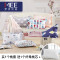 梦洁(MENDALE)家纺枕芯枕套 MINI MEE出品多款枕套随机发货纯棉面料 枕套枕芯配套清仓甩卖35*50 单个枕套随机花色+纤柔枕 35*50cm