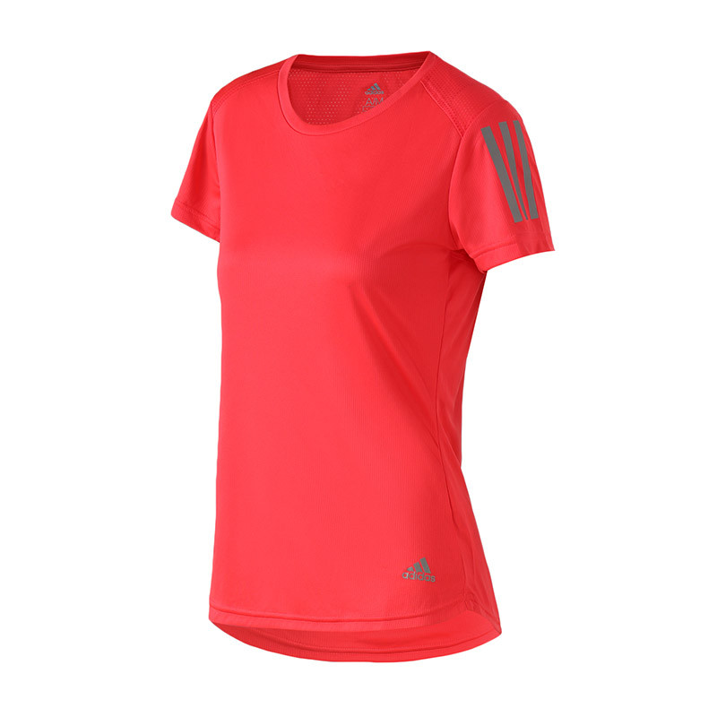 adidas女服短袖T恤新款跑步训练健身运动服DQ2617 XS DQ2617红色