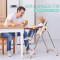 宝宝餐椅儿童餐椅折叠多功能便携式婴儿塑料餐椅吃饭椅子 巴赫绿（靠背可调节）