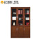 奇冠 三门文件柜 1350*450*2200 QG-D0035 棕色