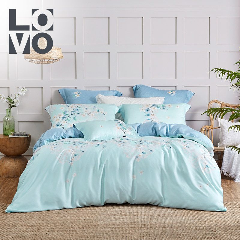 LOVO VTS7351馨然华彩 床品四件套 1.5m床（适用200*230cm被芯） VTS7351馨然华彩