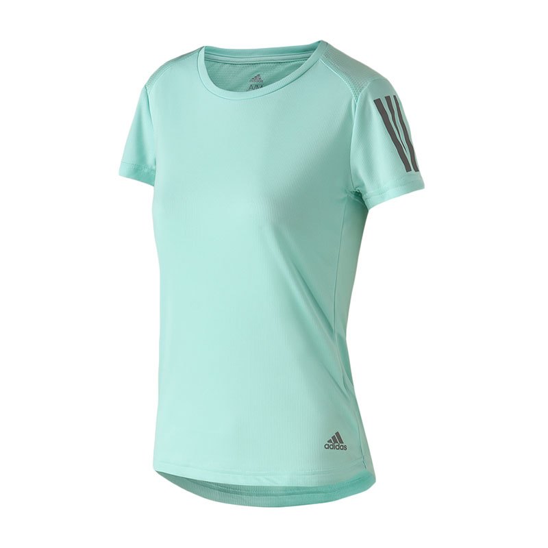 adidas女服短袖T恤跑步健身训练休闲运动服DQ2634 XS DQ2634清澈薄荷绿