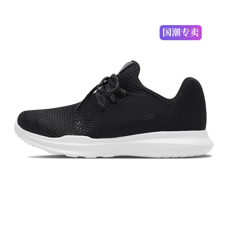 Skechers斯凯奇女鞋女鞋新款唐嫣同款轻质布一脚套时尚运动鞋14818 14818-BKW 38