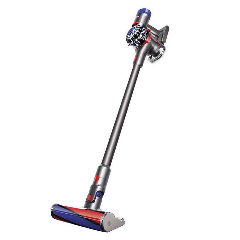 戴森(DYSON) V8 Absolute 吸尘器 手持式家用 6吸头除尘除螨仪 0.54L尘盒/尘桶 美版 灰色杆