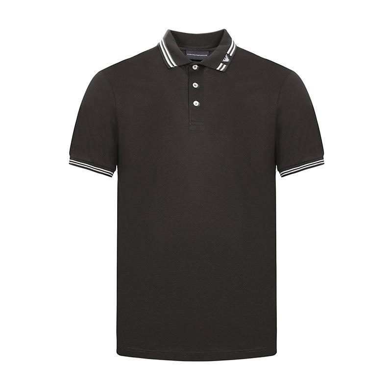 EMPORIO ARMANI 阿玛尼 男士混纺短袖T恤POLO衫 6Z1FP0 1JBQZ 0586-军绿色 S