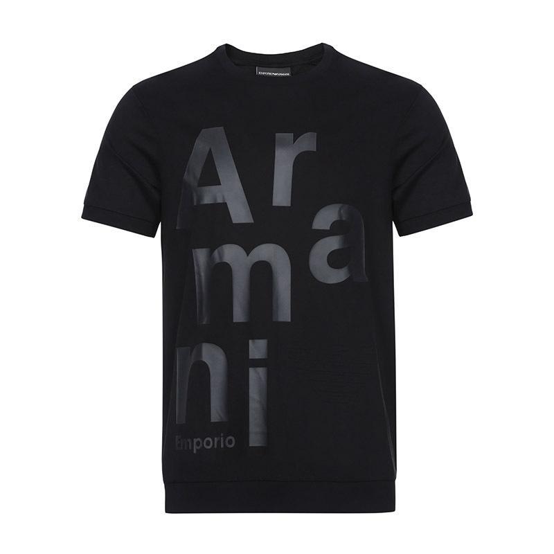 EMPORIO ARMANI EA 阿玛尼 男士棉质圆领短袖T恤衫 3Z1T69 1JSTZ 0932-深蓝色 S