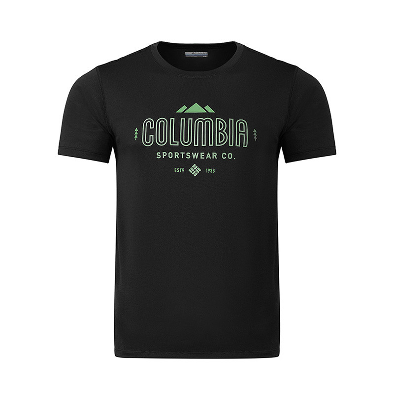 哥伦比亚(Columbia)2018春夏男款户外吸湿短袖T恤AE1295