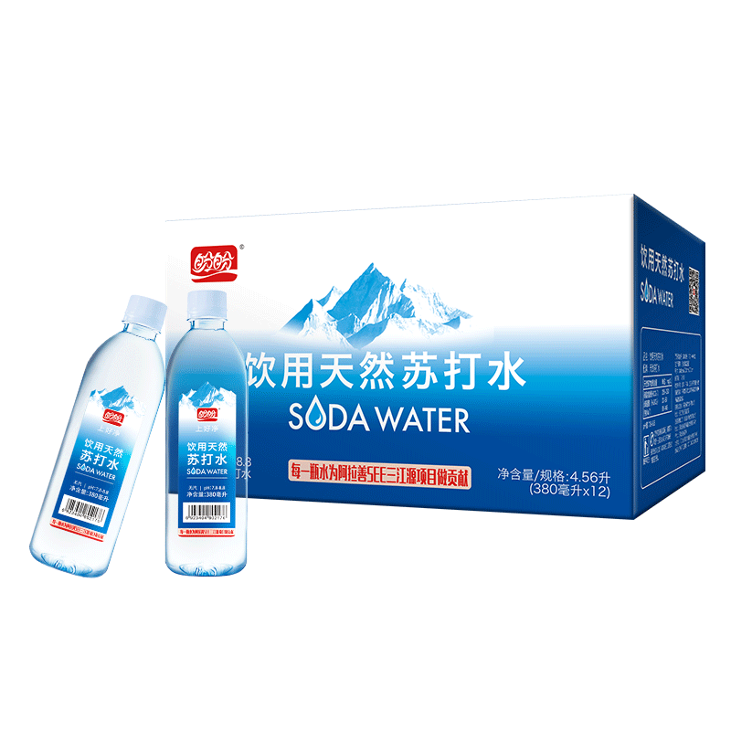 盼盼上好净苏打水380ml*24瓶