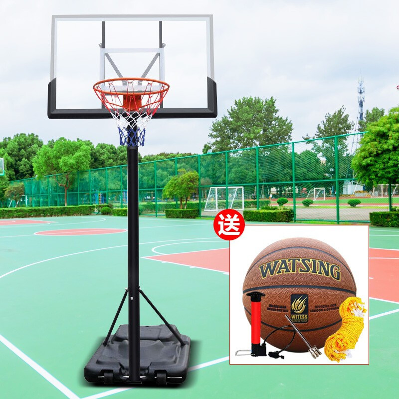 健伦儿童篮球架家用可升降成人标准室内移动户外投篮幼儿园蓝球架 豪华版升降调节2.30-3.05