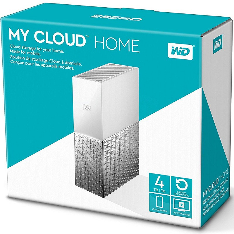 西部数据（Western Digital） My Cloud HOME 4TB 个人云存储移动硬盘