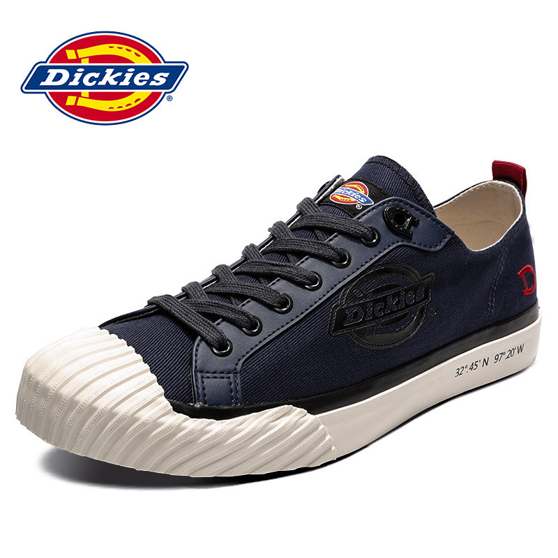 DICKIES男鞋2019春季新款帆布鞋低帮韩版潮流休闲鞋子学生板鞋子191M50LXS14 40码 藏蓝色