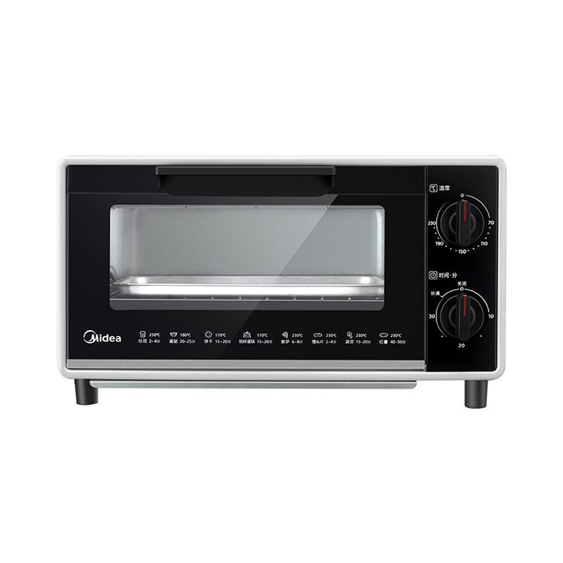 美的(Midea) 电烤箱 T1-109F 10L 双层烤位 普通加热 机械式烘培电烤箱