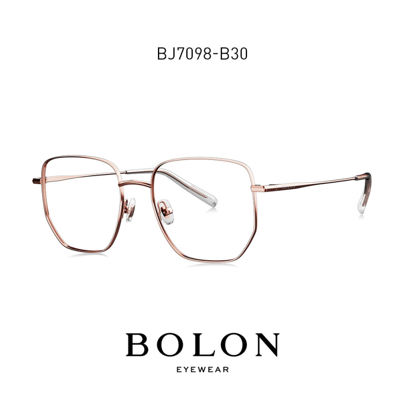 BOLON暴龙2019新品光学镜王俊凯同款金属框潮流男女眼镜框架BJ7098 BJ7098B30