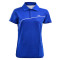 李宁（LI-NING）短袖半袖T恤女POLO衫透气翻领针织运动服羽毛球服 APLJ512 L APLJ512-5蓝色