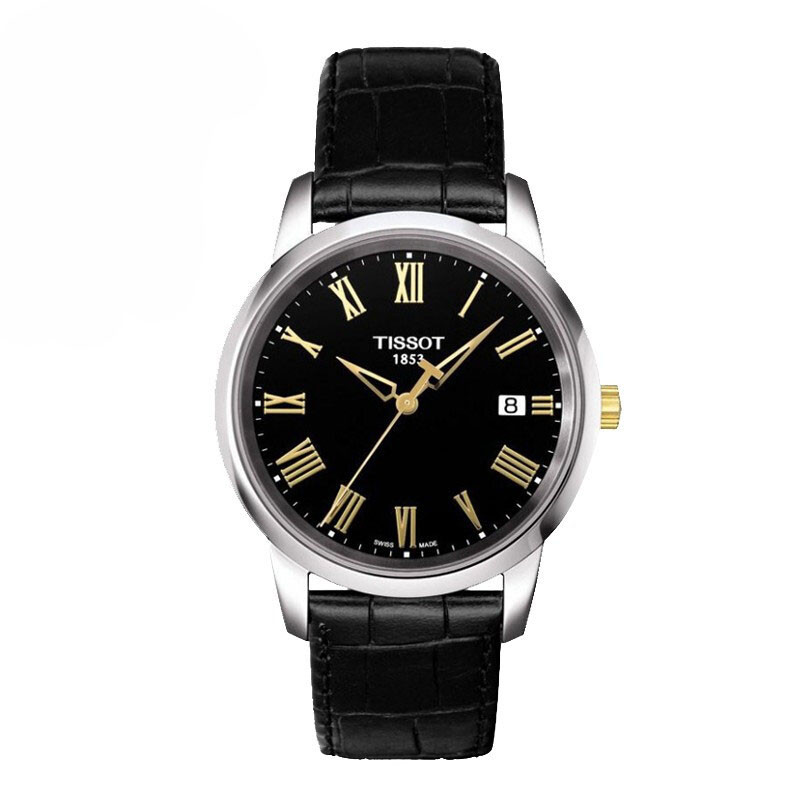 天梭(TISSOT)手表 梦幻系列 男士石英手表情侣表商务时尚休闲男表 T033.410.26.053.01